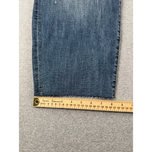 Kut from the Kloth Katy Straight Leg Jeans 24W Blue High Rise Ankle Medium Wash - Picture 12 of 14